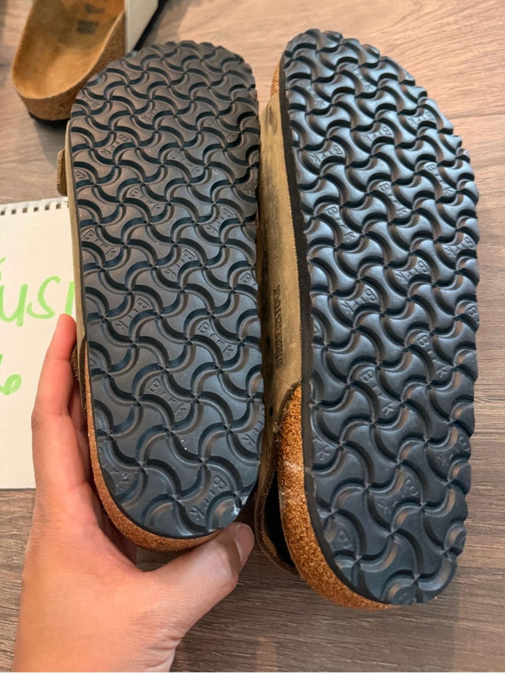 Birkenstock Brown Suede Adjustable Double-Strap Sandals - Picture 2 of 3